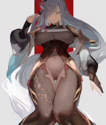 shenhe (genshin impact) from genshin impact by vicccccc123