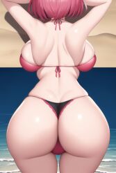 1girls ai_generated asa ass ass_cleavage ass_focus back_view backboob bangs bikini breasts bubble_butt butt_crack dat_ass eyes_out_of_frame female female_only hips huge_ass huge_breasts nai_diffusion nintendo pyra red_bikini red_eyes red_hair short_hair slim_waist stable_diffusion swept_bangs thick_thighs thighs wide_hips xenoblade_(series) xenoblade_chronicles_2