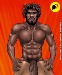 african african_male bgx_comics boner dark-skinned_male dark_skin devin_trez erect_penis erection gay_pornstar hard_on looking_at_viewer male male_only melanin muscles muscular muscular_male onlyfans_model penis_out porn_star real_person veiny_penis