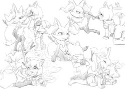 <3_eyes anthro_on_anthro black_and_white blush bound braixen canid canine collar covering covering_mouth cuddling cunnilingus dominant dominant_female duo feet female feral foot_fetish foot_lick foot_play forced fox generation_6_pokemon genitals hands_tied heart hi_res humanoid licking male male/female mammal mind_control monochrome nintendo oral pokémon_(species) pokemon pokemon_(species) pussy reddishfox_(artist) sex tongue tongue_out vaginal_penetration video_games