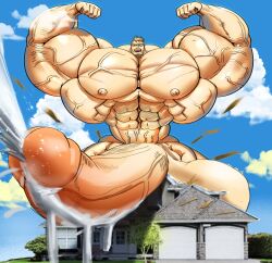 abs balls biceps excessive_cum hyper hyper_balls hyper_genitalia hyper_penis hyper_testicles jjin macro male male_focus male_only muscles muscular muscular_arms muscular_ass muscular_back muscular_legs muscular_male muscular_thighs nipples pecs penis testicles veins veiny_penis