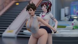 1futa 1girls 3d animated arm_grab asian_futanari ass ass_jiggle ass_waves big_ass breast_jiggle d.va female futa_on_female futanari hippocrite jiggle mp4 overwatch prison_guard_position rippling_ass school_uniform schoolgirl_d.va skirt smug sound source_request standing_sex tagme tracer video