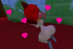 3d 3d_(artwork) big_ass blowjob butt_jiggling cum_in_mouth glitch_productions heart kaibernation oral pleasure_face saiko_bichitaru_(smg4) smg4 thick_ass