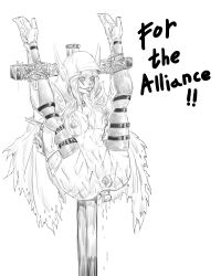 1girls alliance_dominance ball_gag blizzard_entertainment bondage breasts defeated henwow high_heel_boots high_heels horde_(warcraft) legs_up pussy rope sex_toy solo spread_legs sylvanas_windrunner thighhighs undead undead_(warcraft) warcraft whip_marks world_of_warcraft