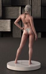 3d bikini ciri muscular_female nexusfxx swimsuit the_witcher the_witcher_(series) the_witcher_3:_wild_hunt