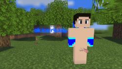 grass ice_chikurin male minecraft penis solo standing tagme text