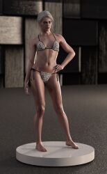 3d bikini ciri muscular_female nexusfxx swimsuit the_witcher the_witcher_(series) the_witcher_3:_wild_hunt