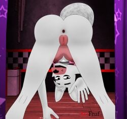 2022 3d_(artwork) absurd_res animatronic anthro ass big_breasts breasts canid canine clothed clothing digital_media_(artwork) female five_nights_at_freddy's five_nights_at_freddy's_2 fox fur genitals hair hi_res looking_at_viewer machine mammal mangle_(fnaf) nipples nude pussy robot scottgames smile solo text traced video_games xvifnaf