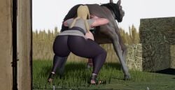 1animal 1girls 3d 3d_(artwork) beast_rimming blonde_hair erect_nipples erection grass happy_sex hex3d hi_res highres horse horse_penis horsecock huge_ass huge_breasts huge_cock human interspecies large_breasts large_penis long_hair naruto naruto_shippuden outdoor_sex outdoors outside pleasure_face sex straight tsunade venus_body zoophilia