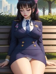 2d agatha_(kamyla) ai_generated kamyla mature_female panties police police_uniform policewoman short_skirt stable_diffusion