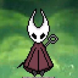 animated animated_gif black_body hollow_knight hollow_knight:_silksong hornet_(hollow_knight) pixel_art