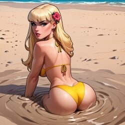 ai_generated ass female female_only magik_(illyana_rasputin) magik_(marvel_rivals) marvel marvel_comics marvel_rivals mud nai_diffusion quicksand sideboob solo stable_diffusion tagme