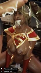 1girls 2monsters 3d after_sex blender blonde_hair breasts cum cum_drip cum_in_mouth cum_in_pussy cum_inside cum_on_body cum_on_breasts cum_on_face cum_on_penis dc dc_comics defeated_heroine injustice_2 kara_zor-el looking_at_penis monster_on_female muscular_male partially_clothed shhi_prvrt_x supergirl superman_(series) sweat threesome thug voluptuous