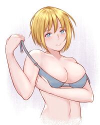 1girls bare_arms bare_belly bare_chest bare_hands bare_midriff bare_navel bare_shoulders bare_skin belly belly_button big_breasts blonde_eyebrows blonde_female blonde_hair blonde_hair_female blue_bra blue_eyes blue_eyes_female blue_underwear blush blush_face blushing_female bra bra_aside breasts busty busty_female busty_girl busty_teen cleavage collarbone digital digital_art digital_drawing digital_drawing_(artwork) digital_media digital_media_(artwork) elbows enen_no_shouboutai exposed_arms exposed_belly exposed_chest exposed_midriff exposed_navel exposed_shoulders exposed_skin exposing exposing_self female female_focus female_only fingers fire_force half_naked half_nude head_tilt high_resolution highres large_boobs large_breasts lean_figure linea_alba lips looking_at_viewer midriff naked naked_female naked_woman narrow_waist navel nude nude_female nudity parted_lips pixiv_id_21451697 plump_breasts semi_nude short_hair shoulders simple_background sister_iris_(enen_no_shouboutai) sister_iris_(fire_force) slender_body slender_waist slim_waist solo standing stomach teen_girl teenage_girl teenage_tits teenager tilted_head underwear underwear_aside underwear_only undressing undressing_self upper_body white_background white_pupils young_female young_woman