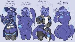 2d anthro areola areolae baronflint big_breasts big_dick blue_areola blue_body blue_eyes blue_eyes_female blue_fur blue_hair chestplate confused ear_tuft erect_penis female forced_undressing ftm_transformation furry gameplay_mechanics gauntlets gender_transformation light_blue_hair looking_down male mtf_transformation nude nude_female nude_male simple_background slime slime_boy slime_girl text thighhighs transformation vagina witch_hat