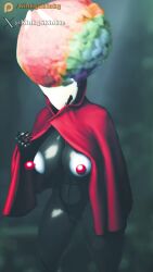 2025 3d_(artwork) 3d_animation 9:16 animated anthro arthropod ass big_breasts black_body blue_nipples breasts cape clothing clown_nose digital_media_(artwork) female glistening glistening_body hi_res hollow_knight_(franchise) hornet_(hollow_knight) insects kinkyskinky meme mostly_nude nipple_fetish nipple_penetration nipple_play nipples non-mammal_breasts nude penetration samzan_(modeler) sex_toy sex_toy_in_nipple sex_toy_insertion short_playtime solo sound tagme team_cherry video