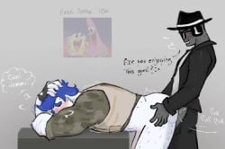 2boys anal anal_sex ass bodily_fluids chance_(forsaken) dialogue dialogue_bubble evil_spongebob2 forsaken forsaken_(roblox) gay gay_sex guest_1337 guest_1337_(forsaken) guest_1337_(the_last_guest) male_only male_penetrated male_penetrating male_penetrating_male no_pants pants_down pants_removed penetration penis roblox roblox_game robloxian sex tagme the_last_guest thought_bubble yaoi