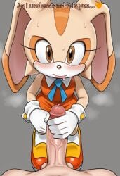 ai_generated cream_the_rabbit furry furry_ears furry_female furry_tail handjob mobian mobian_(species) mobian_rabbit rabbit rabbit_ears rabbit_girl rabbit_tail sonic_(series) sonic_the_hedgehog_(series)