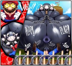 chain chomp from mario (series) by alviriaart