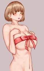 1girls almost_naked almost_nude bare_arms bare_belly bare_chest bare_hands bare_hips bare_midriff bare_navel bare_shoulders bare_skin belly belly_button big_breasts bob_cut breasts brown_background brown_eyebrows brown_eyes brown_eyes_female brown_hair brown_hair_female busty busty_female busty_girl collarbone digital digital_art digital_drawing digital_drawing_(artwork) digital_media digital_media_(artwork) elbows exposed_arms exposed_belly exposed_chest exposed_hips exposed_midriff exposed_navel exposed_shoulders exposed_skin female female_focus female_only fingers hand_on_breast hand_on_chest hand_on_own_breast hand_on_own_chest hands_on_breasts hands_on_chest hands_on_own_breasts hands_on_own_chest high_resolution highres inframammary_fold large_boobs large_breasts lean_figure linea_alba looking_at_viewer medium_hair midriff mostly_nude naked naked_female naked_woman narrow_waist navel nearly_nude nude nude_female nudity open_mouth original original_art original_artwork original_character original_charactersribs parted_lips pixiv_id_21451697 plump_breasts practically_nude short_hair shoulders sideboob simple_background slender_body slender_waist slim_waist solo stomach tongue upper_body upper_teeth