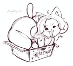 temmie from undertale by iamzust9
