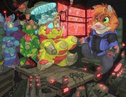 anthro big_breasts brainwashing breasts controller cricetid cybernetics dominant dominant_male drone felid feline female genetically_modified gerbil glowing glowing_eyes group hamster harem hi_res huge_breasts laboratory machine male male/female mammal mind_control mouse murid murine overweight remote_control robotization rodent science_fiction scientific_instrument slave slaver smagadoodle tech_control thick_thighs