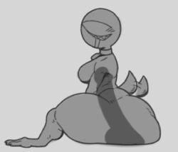 1girls ambiguous_penetration ass ass_bigger_than_head big_ass big_butt big_dildo bottom_heavy breasts bubble_butt curvaceous curvy curvy_figure demodoggo_(torururuu) demogorgon dildo doodle drooling female female_only grey_background greyscale huge_ass monochrome monster no_eyes saliva saliva_trail scut_tail semi-anthro sex_from_behind sharp_teeth side_view solo solo_female stranger_things tail tailwag thick_thighs torururuu voluptuous voluptuous_female wide_hips x-ray
