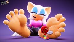 knuckles the echidna from sega by milkmeister3d