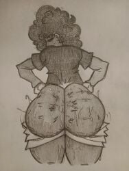 1girls big_ass big_butt carol_(bbpanzu) dark-skinned_female dark_skin evilasswizurd female female_focus female_only fnf fnf_mod fnf_mods friday_night_funkin friday_night_funkin_mod tagme