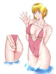 1girls arm_behind_back ass bare_arms bare_ass bare_belly bare_butt bare_chest bare_hands bare_hips bare_legs bare_midriff bare_navel bare_shoulders bare_skin bare_thighs belly belly_button big_breasts bikini blonde_eyebrows blonde_female blonde_hair blonde_hair_female blue_eyes blue_eyes_female breasts breasts_cutout busty busty_female busty_girl busty_teen chest_cutout cleavage collarbone curvaceous curvaceous_body curvaceous_female curvaceous_figure curvaceous_hips curvaceous_teen curvy curvy_body curvy_female curvy_figure curvy_hips curvy_teen digital digital_art digital_drawing digital_drawing_(artwork) digital_media digital_media_(artwork) elbows enen_no_shouboutai exposed_arms exposed_ass exposed_belly exposed_butt exposed_chest exposed_hips exposed_legs exposed_midriff exposed_navel exposed_shoulders exposed_skin exposed_thighs eyebrows_visible_through_hair female female_focus female_only fingers fire_force gluteal_fold groin half_submerged hand_behind_back high_resolution highres hourglass_figure inguinal_crease inguinal_ligament large_boobs large_breasts lean_figure legs_closed legs_together linea_alba lips looking_at_viewer midriff midriff_cutout narrow_waist navel nervous nervous_expression nervous_face nervous_female one-piece_swimsuit partially_submerged partially_submerged_legs pink_bikini pink_one-piece_swimsuit pink_swimsuit pink_swimwear pixiv_id_21451697 plump_breasts short_hair shoulders shy shy_expression simple_background sister_iris_(enen_no_shouboutai) sister_iris_(fire_force) slender_body slender_waist slim_waist solo standing stomach submerged_feet submerged_legs swimsuit swimwear teen_girl teenage_girl teenage_tits teenager thick_thighs thighs upper_body water waving waving_at_viewer waving_hand white_background wide_hips young_female young_woman