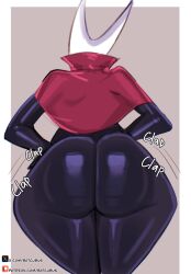 1girls 2_horns alternate_body_type alternate_breast_size arthropod artist_name batcubus big_ass big_breasts big_butt black_body black_skin breasts bubble_ass bubble_butt bug bug_girl female female_only hollow_knight hollow_knight:_silksong hornet_(hollow_knight) large_ass large_breasts large_butt silksong team_cherry