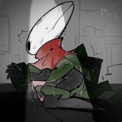 arthropod bodily_fluids clothed clothed_female clothing female forced green_tentacles greyroot hi_res hollow_knight hollow_knight:_silksong hollow_knight_(franchise) horn hornet_(hollow_knight) kneeling kneeling_on_ground open_door rape restrained restrained_arms restrained_by_tentacles sex surprised sweat sweating_profusely sweaty_face team_cherry tentacle tentacle_rape tentacle_sex torn_clothing xuan106101