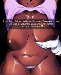 2d 2d_(artwork) 2d_artwork alternate_version_at_source alternate_version_available barely_clothed big_breasts camera camera_flash camera_pov camera_view chubby chubby_anthro chubby_female cuckquean dark-skinned_female dark_room dark_skin dripping dripping_pussy groping groping_breast groping_breasts groping_from_behind humiliation interracial lipstick netorare pubes pubes_exposed pubic_hair rouge_the_bat snapchat_sexting sonic_(series) sonic_racing_crossworlds sonic_the_hedgehog sonic_the_hedgehog_(series) sunnova_robot tattoo tattoo_on_legs text text_box thick_thighs wearing_partner's_clothes wet wet_pussy