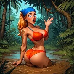 ai_generated ass female female_only lindsay_(tdi) mud nai_diffusion quicksand solo stable_diffusion tagme total_drama_island