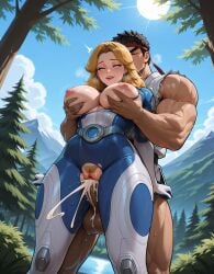 1boy 1boy1girl 1girls 2d absurd_res ai_generated big_penis blonde_female blonde_hair blue_eyes blush bottomless_male brown_hair bush bushy_pubes capcom cheating cheating_wife clothed commission costume crossover cum cum_in_pussy cum_inside curvy curvy_female duo eastern_and_western_character exposed_breasts exposed_pussy fantastic_four female forest grabbing grabbing_breasts grabbing_from_behind headband hero heroine hi_res housewife huge_balls huge_breasts huge_cock imminent_sex karate_gi male male/female marvel marvel_comics marvel_rivals marvel_vs._capcom nature nature_background outdoor_nudity outdoor_sex outdoors partially_clothed penetration penis_in_pussy precum pussy ripped_pants rubbing_pussy ryu_(street_fighter) sex shocked shocked_expression smirk stable_diffusion straight straight_sex street_fighter sue_storm sweat sweating thick_thighs veiny_penis vertiloart voluptuous voluptuous_female wife