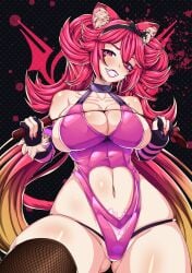 animal_ears big_breasts breasts domination dominatrix female indie_virtual_youtuber latam_virtual_youtuber long_hair lunaria_ayaren pink_eyes pink_hair smile tail tattoo the_kurieta thick_thighs thighs tummy twitch virtual_youtuber vtuber vtuberfanart youtube_hispanic