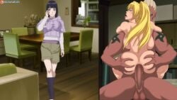 1boy 2girls ahe_gao anal anus arm_tattoo arms_around_neck ass ass_focus ass_grab ass_squeeze big_breasts big_butt big_penis black_eyes blonde_hair blue_eyes blue_hair blush bob_cut boots boruto:_naruto_next_generations breast_press breast_squeeze bubble_butt busty cheating cheating_husband cornrows cowgirl_position cuckquean curvaceous curvy curvy_female curvy_figure dark-skinned_male dark_skin embrace embracing eyes_rolling_back facial_hair facial_markings female footwear gender_transformation genderswap_(mtf) highres hoodie huge_ass hyuuga_hinata indoors interracial jacket knee_boots kneehighs large_ass large_breasts large_penis light-skinned_male light_skin long_hair long_penis looking_away looking_pleasured looking_to_the_side married_couple mature mature_female medium_hair milf muscular muscular_male naked narrowed_eyes naruko naruto naruto_(series) naruto_shippuden neeba netorare nude nude_male open_mouth orgasm orgasm_face pale-skinned_female penis pose raikage rule_63 sex sexy_no_jutsu shorts shoulder_length_hair shounen_jump sitting_on_lap sitting_on_penis smile smiling smiling_at_viewer standing stealth_sex straddling straight tattoo tattoos testicles thick_thighs thighs tight_clothing tongue tongue_out uzumaki_naruto very_long_hair voluptuous whisker_markings whiskers yellow_hair