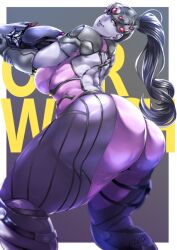 1girls ass ass_focus big_ass big_breasts breasts clothing dat_ass female female_only hair headwear huge_ass hyper_thighs kum02j0 large_ass lips massive_ass massive_thighs overwatch ponytail purple_body purple_hair purple_skin sideboob sniper solo solo_female thick_thighs thighs thunder_thighs weapon widowmaker yu02j0