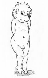 anthro bear berenstain_bears brother_bear embarrassed male_focus male_only nude penis reddragonkan