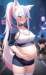 ai_generated female fox_ears nai_diffusion pregnant seanvr stable_diffusion streamers virtual_youtuber