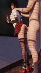 1boy 1girls 3d 9:16 against_wall animated ass black_socks brunette cute female final_fantasy final_fantasy_xv fishnet_socks fishnet_thighhighs iris_amicitia lazyprocrastinator light-skinned_female light-skinned_male mp4 no_sound plaid_skirt school_uniform schoolgirl shorter_than_30_seconds smile socks standing standing_sex teenage_girl teenager thigh_socks thighhighs vertical_video video