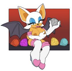 rouge the bat from sega by leatherruffian