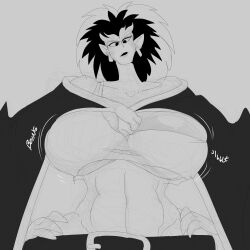 demona denizen1414 disney gargoyles huge_breasts rough_sketch sketch underboob