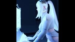 1boy 1girls 3d animated ass bubble_butt computer from_behind hentaudio ireliabubblebutt league_of_legends miyukiva nier:_automata sex shorter_than_30_seconds sound tagme vaginal vaginal_penetration video white_hair yorha_commander