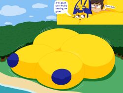 2022 animal_crossing animal_crossing_boy ankha anthro ass ass_expansion big_ass big_breasts breast_expansion breasts bubble_butt colossal_ass colossal_breasts female gigantic_ass gigantic_breasts huge_ass hyper hyper_ass hyper_breasts nintendo nipples user3345 villager_(animal_crossing)