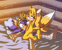 angelofhapiness anthro cowgirl_position english_text femdom immobile rape sonic_(series) sonic_boom sonic_the_hedgehog straight vaginal_penetration zooey_the_fox