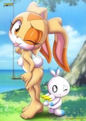 bbmbbf bunny_ears bunny_girl bunny_tail cream_the_rabbit furry furry_only hero_chao mobius_unleashed palcomix pose posing rabbit rabbit_ears rabbit_girl rabbit_tail sega sonic_(series) sonic_the_hedgehog_(series)