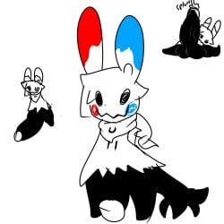 big_penis huge_cock lattemon mimikyu minun penis plusle pokemon pokemon_(species) tagme