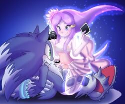 angelofhapiness anthro cowgirl_position femdom hands_behind_back lah sonic_(series) sonic_the_hedgehog sonic_the_werehog sonic_unleashed tied_hands translucent_body vaginal_penetration werehog