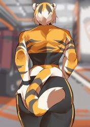 1girls anthro arknights aspirindabaitu big_ass bubble_butt female gum huge_ass mx99926 solo solo_female tagme tiger tiger_girl waai_fu_(arknights)